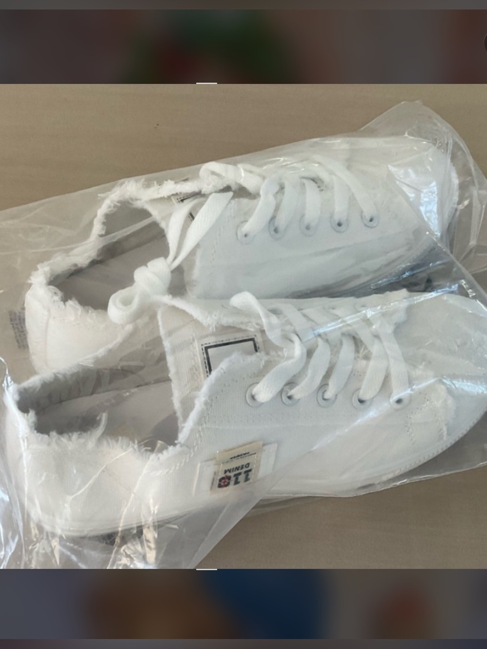 NEW White Canvas Sneakers - Picture 8 of 8